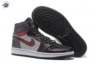 Meilleures Air Jordan 1 "Brooklyn Zoo" Noir Gris Rose (339688-630)