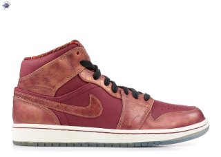 Meilleures Air Jordan 1 Mid Bhm "Bhm" Rouge (647561-605)