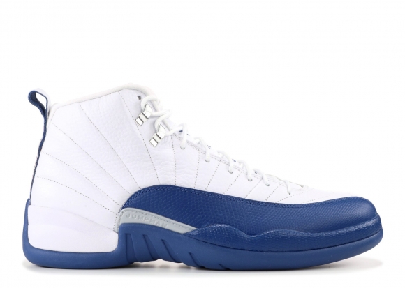 Meilleures Air Jordan 12 Retro "French Bleue" Blanc Bleu (130690-113)