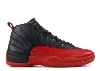 Meilleures Air Jordan 12 Retro Noir Rouge (136001-063)