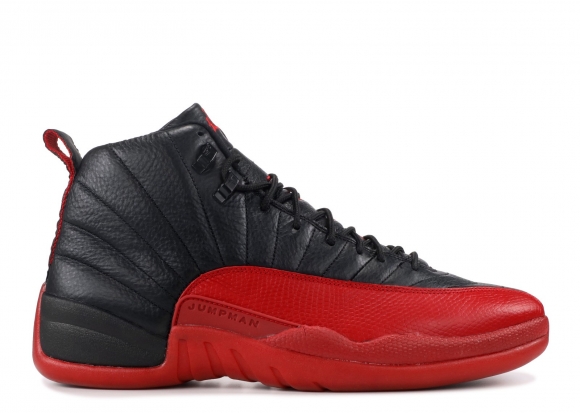 Meilleures Air Jordan 12 Retro Noir Rouge (136001-063)