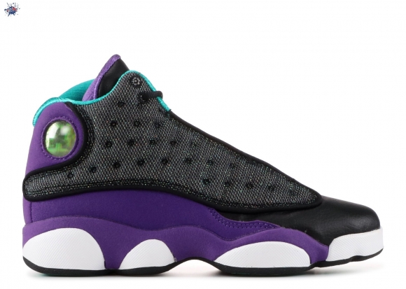 Meilleures Air Jordan 13 (Gs) Noir Pourpre (439358-027)