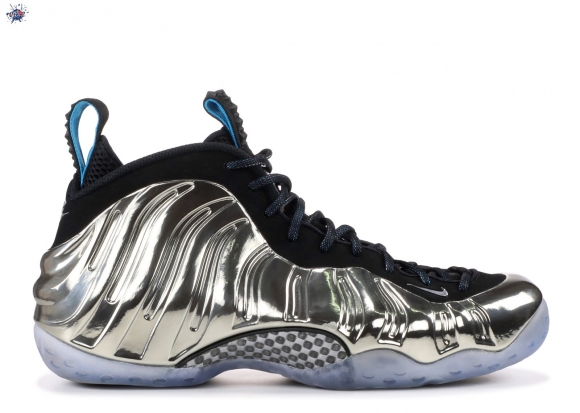 Meilleures Nike Air Foamposite One As Qs "Chromeposite" Silver Black (744306-001)