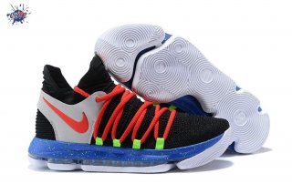 Meilleures Nike KD X 10 Noir Rouge Volt Bleu