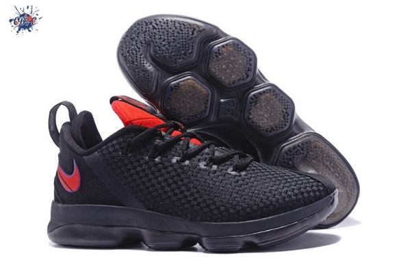 Meilleures Nike Lebron XIV 14 Low Noir Rouge