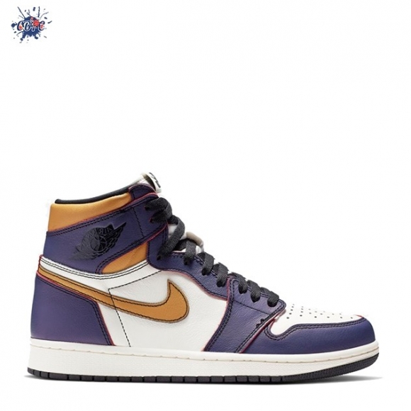 Meilleures Air Jordan 1 "La To Chicago" Or Pourpre (CD6578-507)