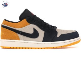 Meilleures Air Jordan 1 Low Or Noir (553558-127)