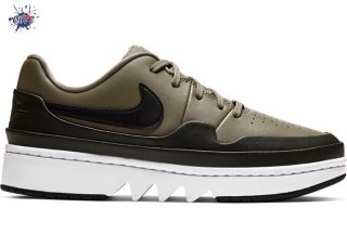 Meilleures Air Jordan 1 Low Jester XX Femme "Laced Trooper" Olive (CI7815-201)