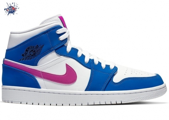 Meilleures Air Jordan 1 Mid Bleu Violet (554724-451)