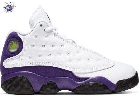 Meilleures Air Jordan 13 (PS) Retro "Lakers" Blanc Pourpre (414575-105)