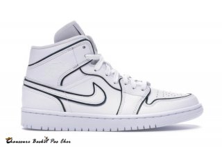 Jordan 1 Mid "Iridescent Réfléchirive" (W) Blanc (CK6587-100)