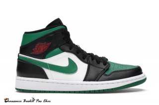 Jordan 1 Mid Vert Toe Vert Noir (554724-067)