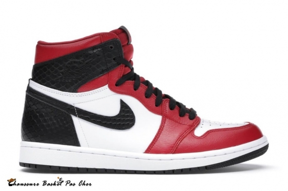 Jordan 1 Retro High Satin Snake Chicago (W) Rouge Blanc (CD0461-601)