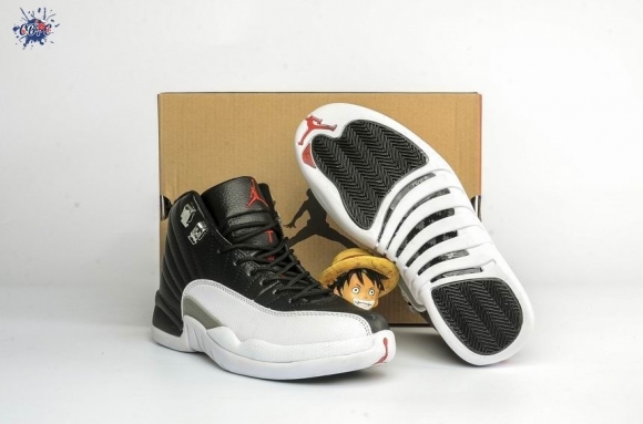 Meilleures Air Jordan 12 Blanc Noir