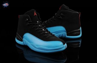 Meilleures Air Jordan 12 Bleu Noir Rouge