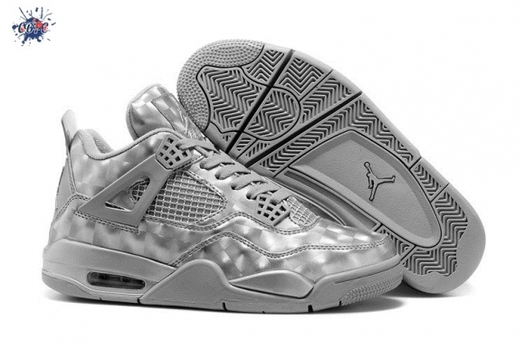 Meilleures Air Jordan 4 Gris Argent