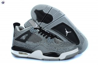 Meilleures Air Jordan 4 Gris Vert Noir