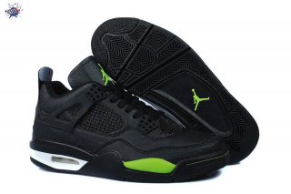 Meilleures Air Jordan 4 Noir Vert Blanc