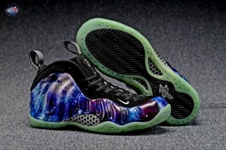 Meilleures Nike Air Foamposite Noir Bleu Pourpre