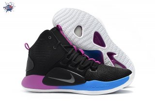 Meilleures Nike Hyperdunk X Flight Huarache Noir Pourpre Bleu