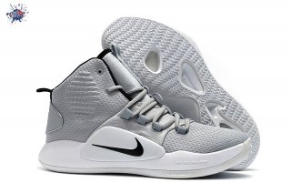 Meilleures Nike Hyperdunk X Gris Blanc