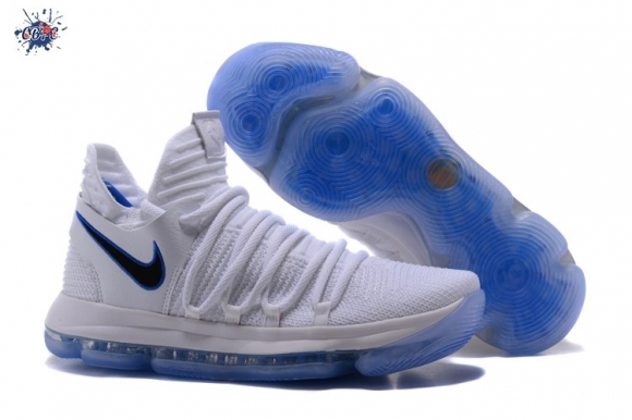 Meilleures Nike KD X 10 "Opening Night" Blanc Bleu